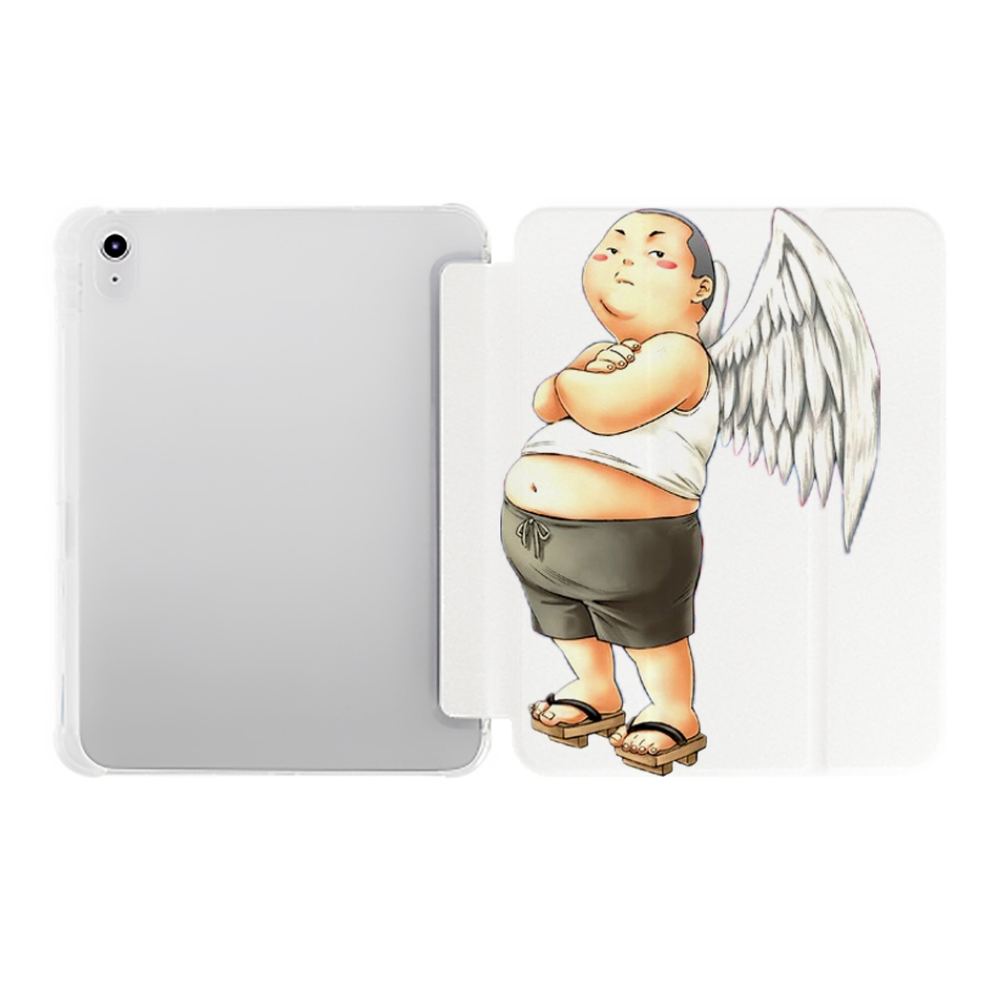 （画像用） 遊☆戯☆王 Yu-Gi-Oh! IPad ケース ペン収納付き 三つ折りスタンド PUレザー×シリコン 対応機種9.5/10.5/10.9インチ